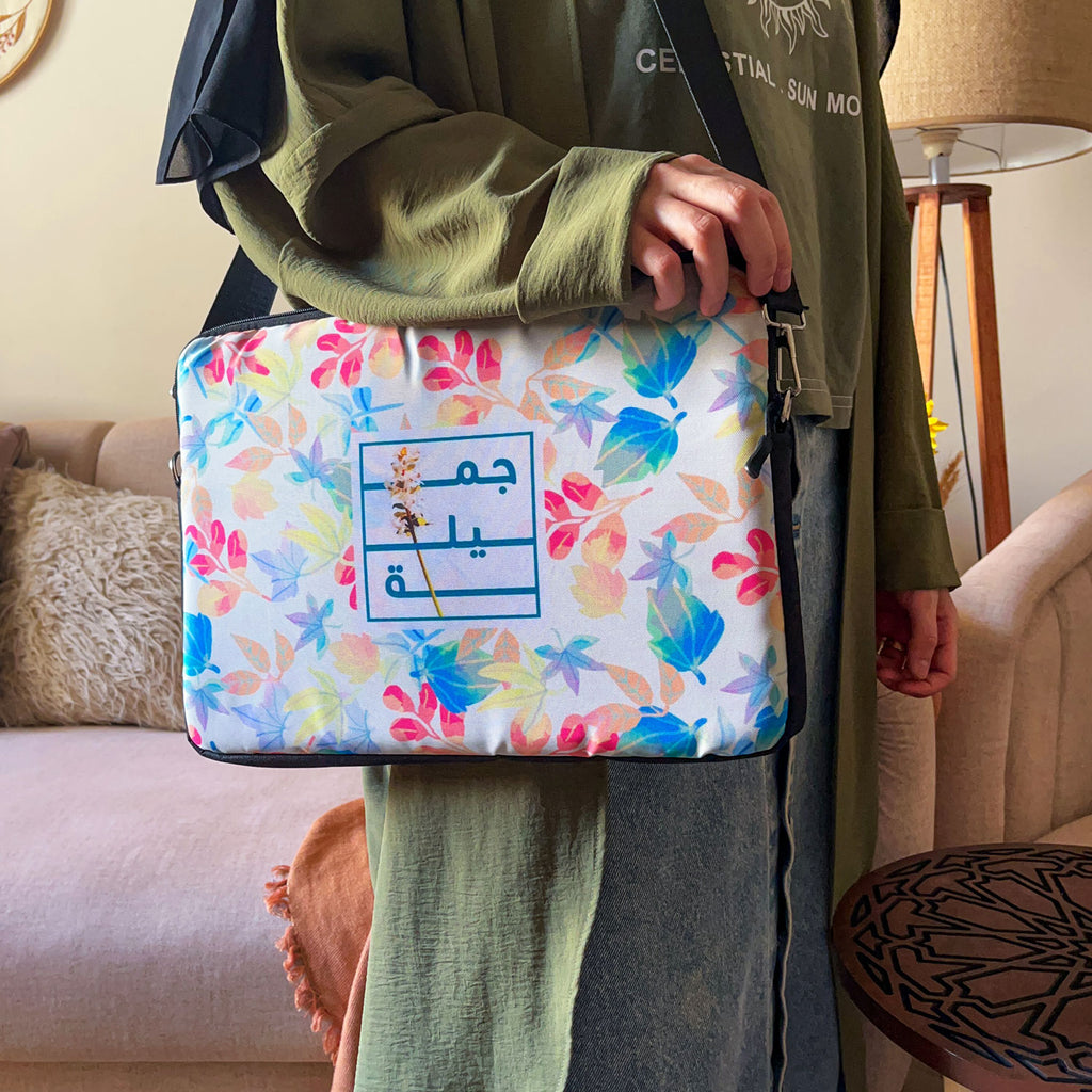 Dibajraph Laptop Sleeve – Jamila Essence Floral | Blank Design
