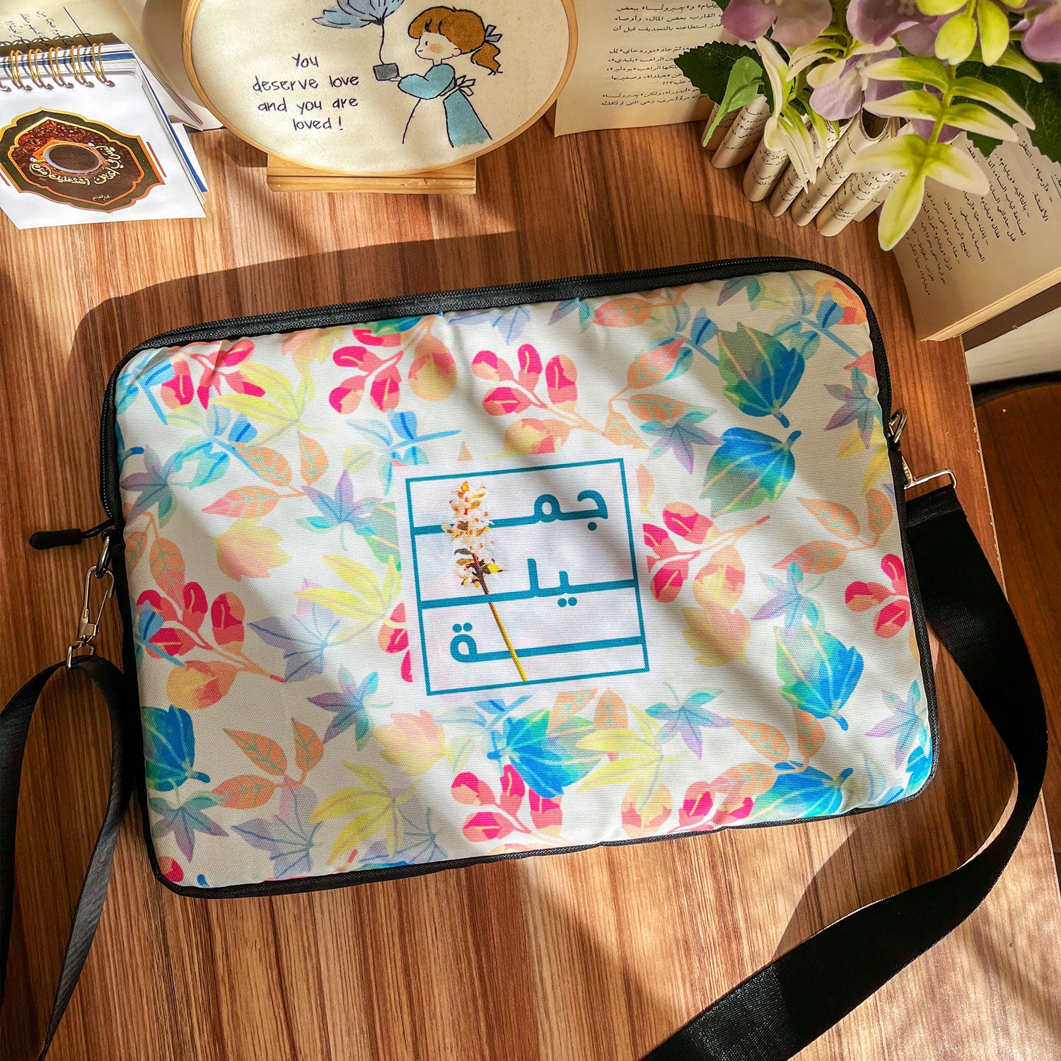 Dibajraph Laptop Sleeve – Jamila Essence Floral | Blank Design