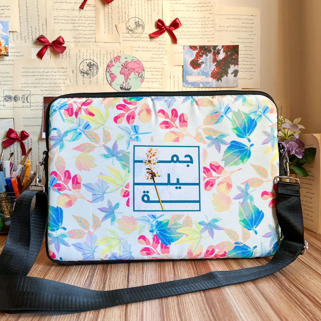 Dibajraph Laptop Sleeve – Jamila Essence Floral | Blank Design