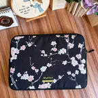 Dibajraph Laptop Sleeve – White Petal Elegance | Blank design