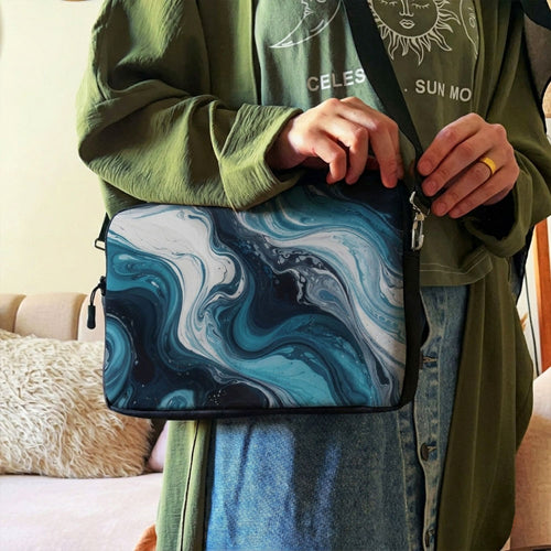 Dibajraph Laptop Sleeve – Dark Marble Pattern | Blank Design