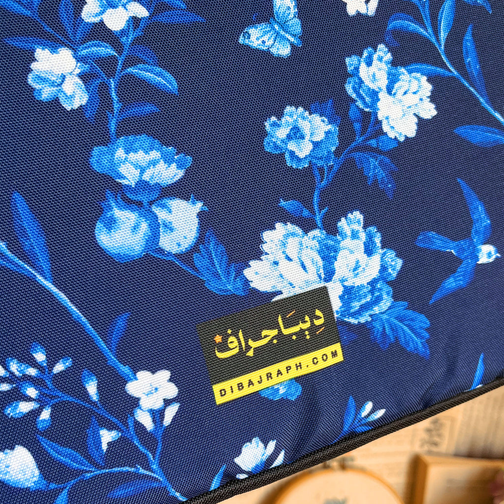 Dibajraph Laptop Sleeve – Dark Petal Elegance | Blank Design