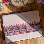 Dibajraph Laptop Sleeve – Beige Tatreez Embroidery Pattern | Blank Design