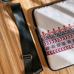 Dibajraph Laptop Sleeve – Beige Tatreez Embroidery Pattern | Blank Design