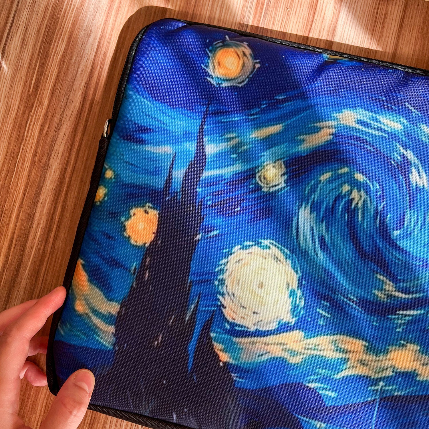 Dibajraph Laptop Sleeve – Van Gogh Starry Night Art | Blank Design