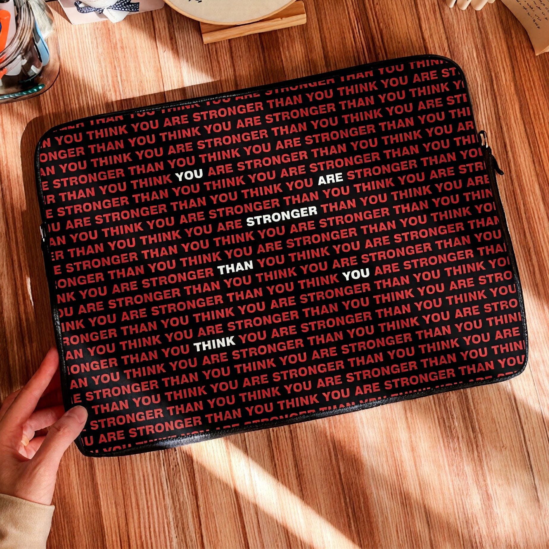 Dibajraph Laptop Sleeve – "You are Stronger Than you Think" | English Quote