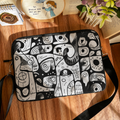 Dibajraph Laptop Sleeve – Whimsical Hand Drawn Doodle Art | Blank Design