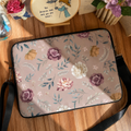 Dibajraph Laptop Sleeve – Vintage Floral Garden Illustration | Blank Design