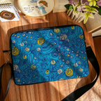 Dibajraph Laptop Sleeve – Starry Night Inspired Artistic Pattern | Blank Design