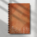 Beige Floral Notebook