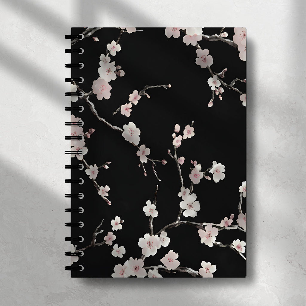 White Petal Elegance Notebook