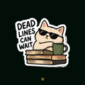 Lazy Cat Sticker