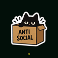 Anti Social Cat Sticker