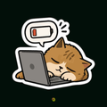Drained Cat Sticker
