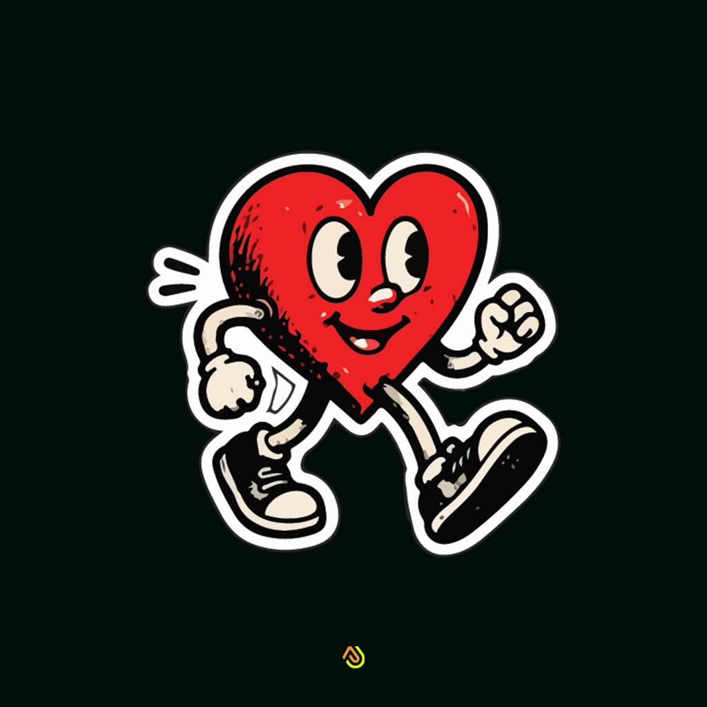 Happy Heart Sticker